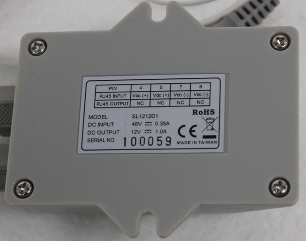1 port General PoE Splitter Model：SL1212D1