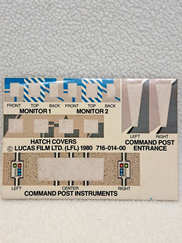 Star Wars ESB Imperial Attack Base Command Post Instrument Left/Right Stickers