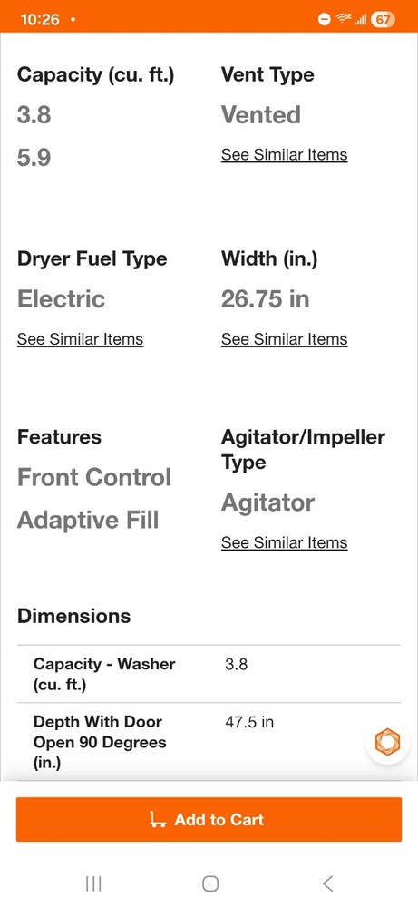 washer and drier GE ,brand new stackable. Diamond Grey