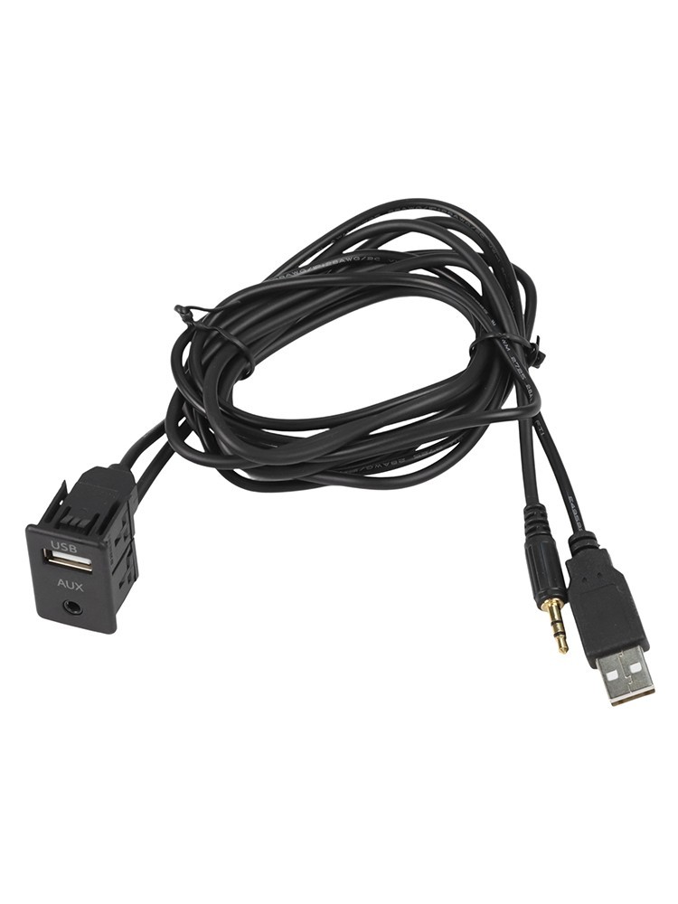Flush Mount AUX USB Connection for Cars and RVs Easy Installation Solution