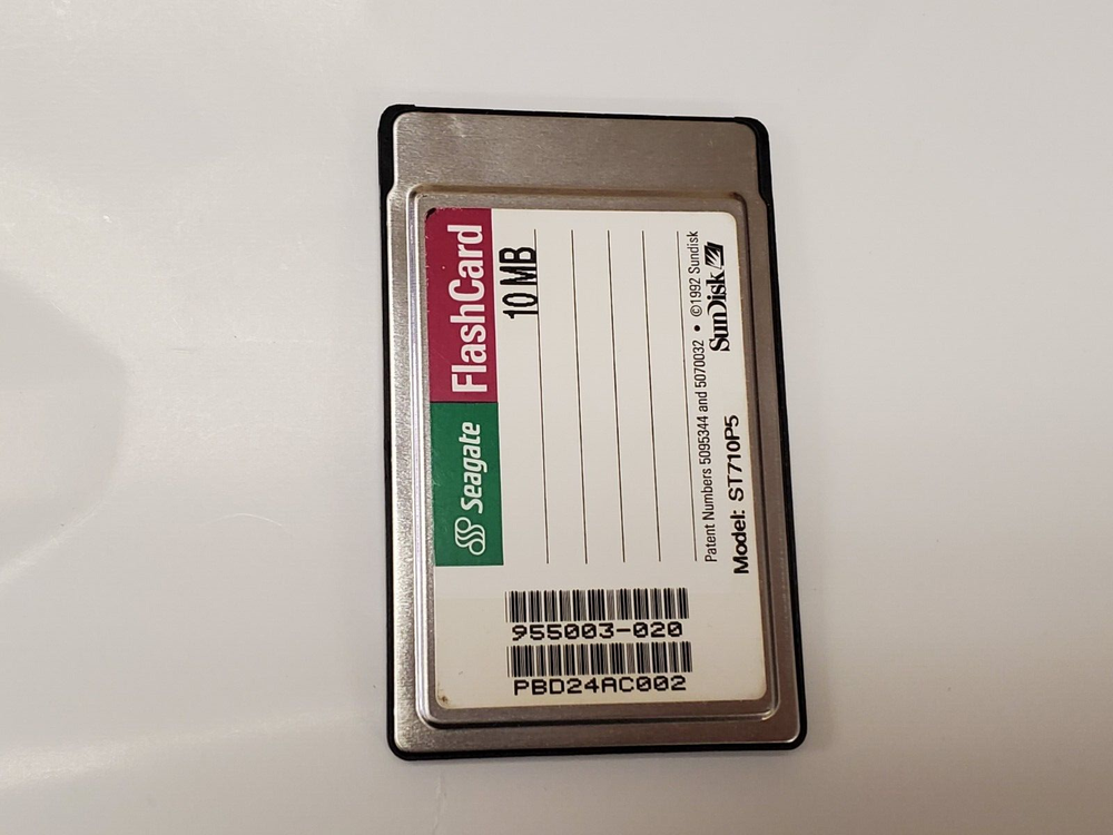 Ace Technologies 20MB Double Flash Solid State Storage PCMCIA Card ST710P5