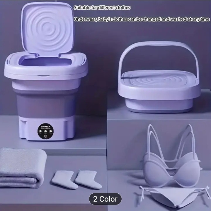 Mini Portable Washing Machine – Foldable Laundry Washer & Spin Dryer