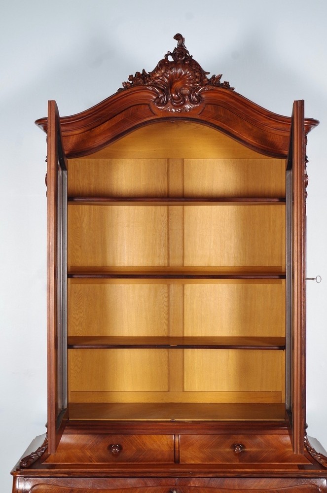 Louis XV Style Bookcase Desk