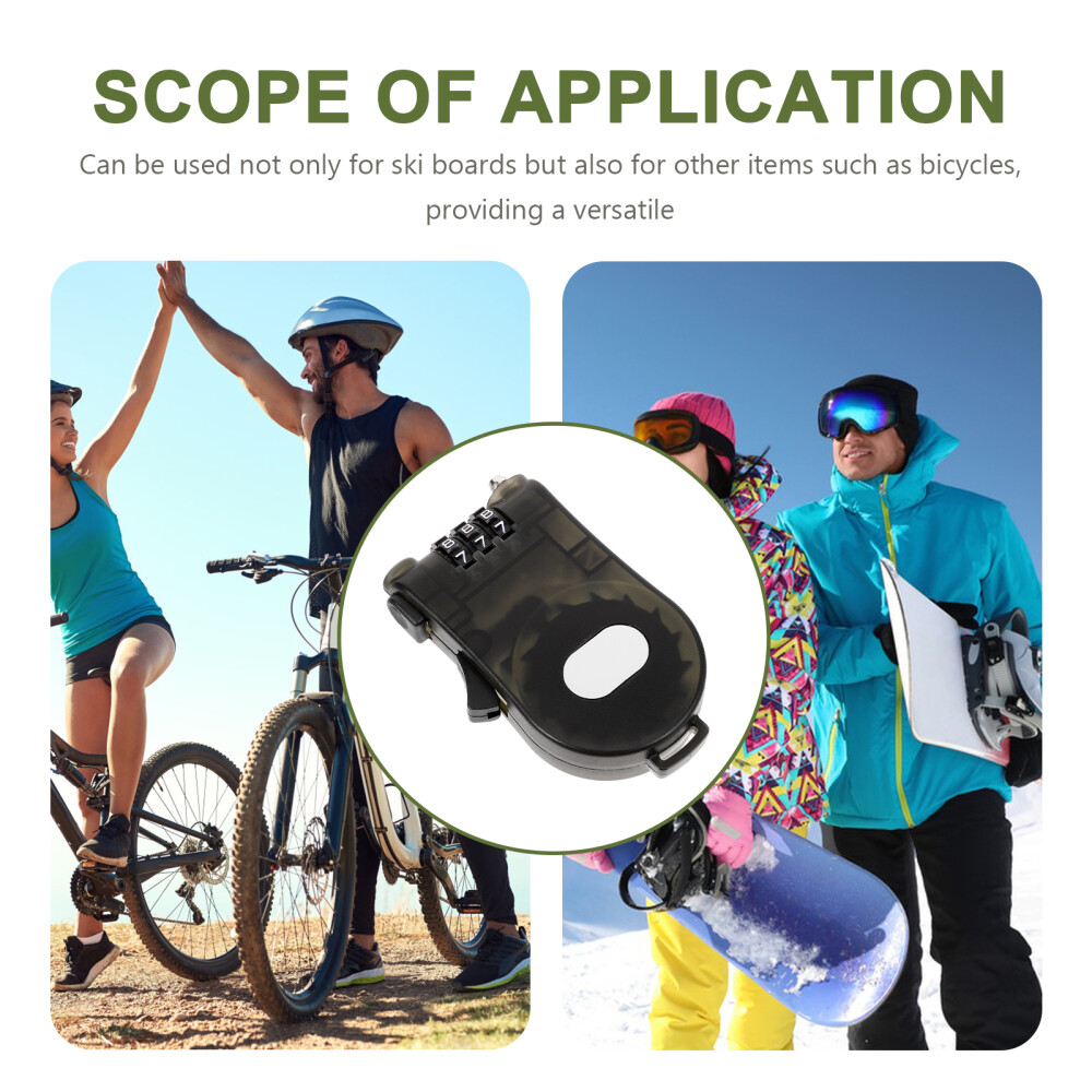 Snowboard Lock Secure Inside Board Lock Scooter Lock for Snowboard Safety