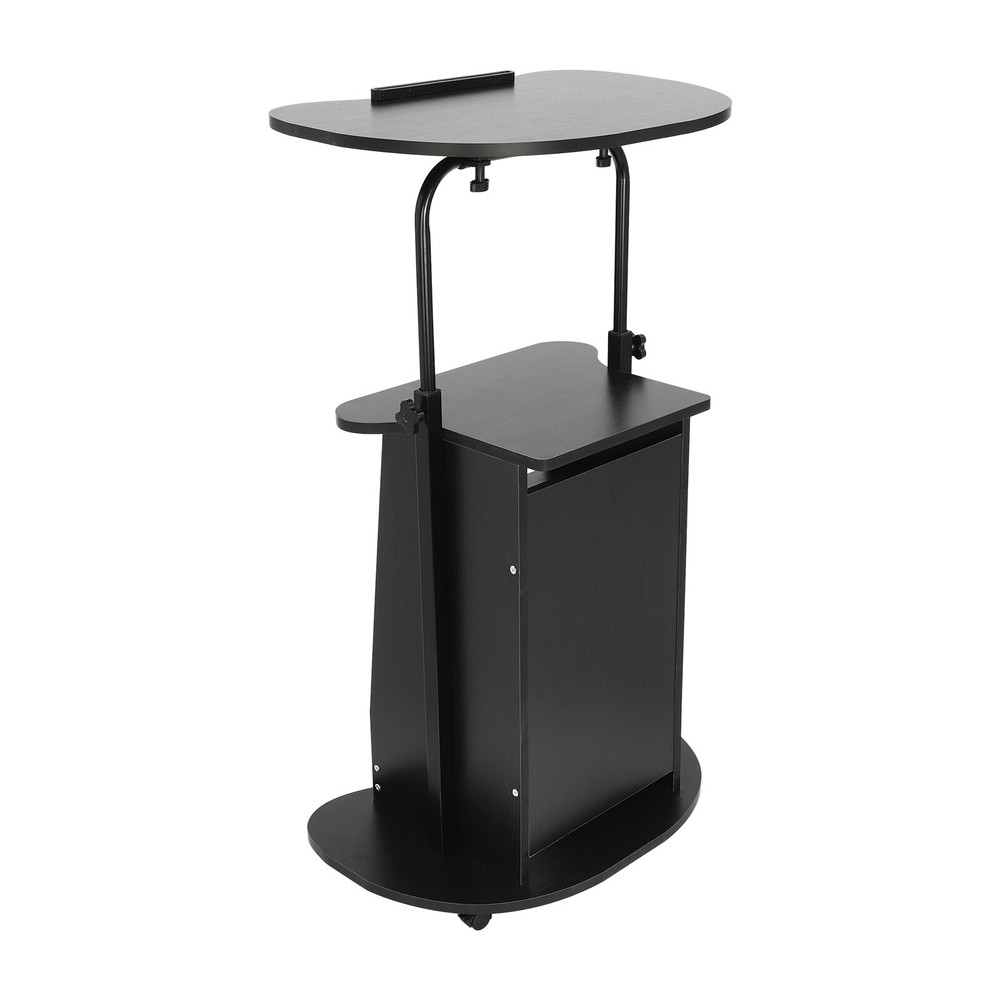 Portable Height Adjustable Presentation Stand with Rolling Wheels