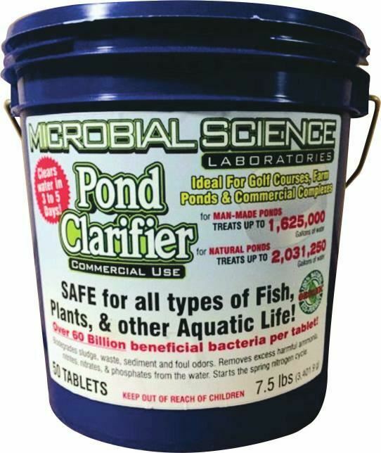 Microbial Science Laboratories Pond Clarifier Tablet  50 Pack 000 86