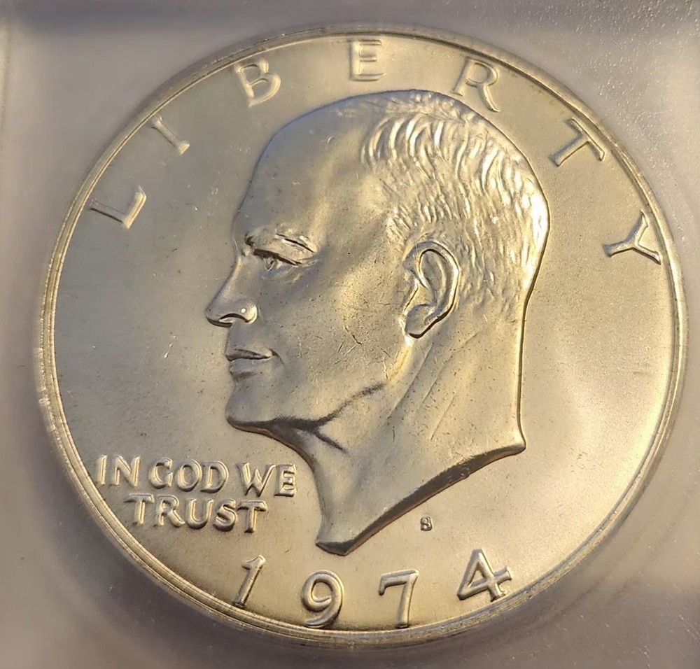 1974-S Eisenhower Silver Dollar $ Ike MS68 ICG GREAT LUSTER! #3