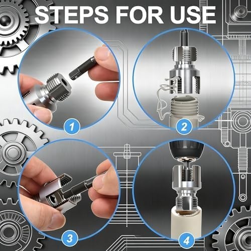 3Pcs Integrated Internal & External Pipe Threading Tool, Pipe Tapping and Thread