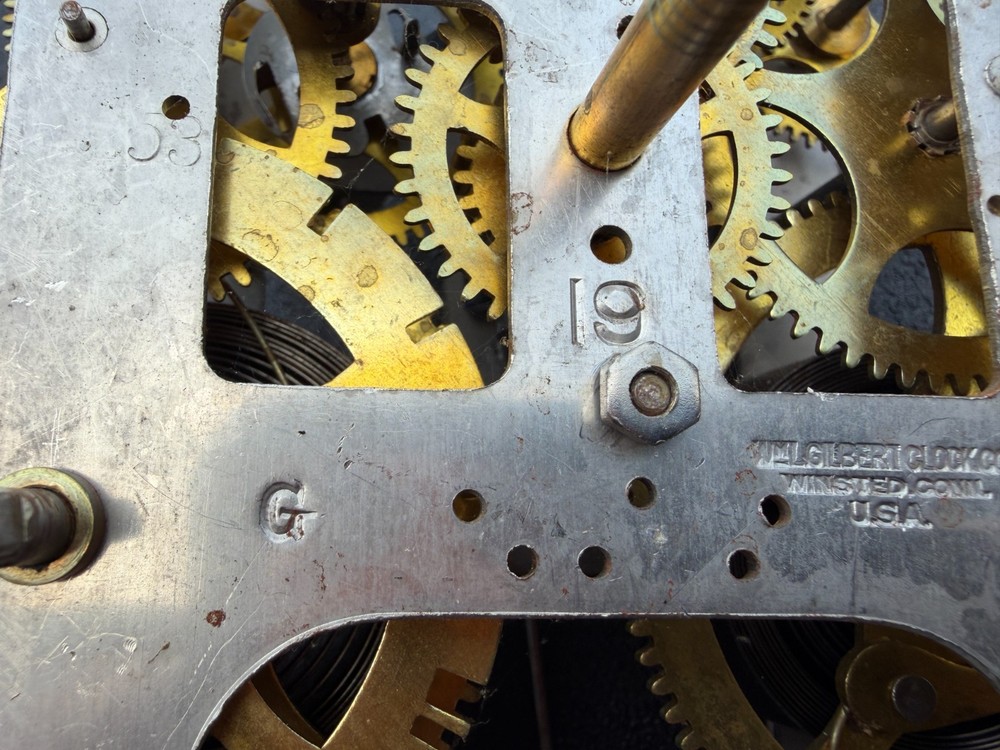 Gilbert 19 Mantle Clock Movement