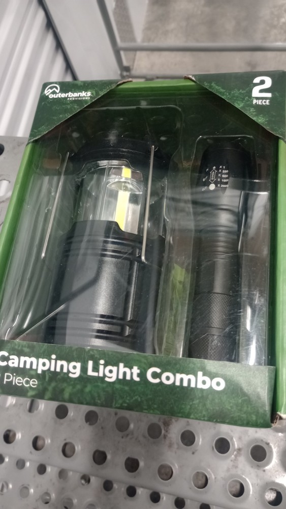 Outerbanks Provisions Camping Light Combo - 2 Piece Flashlight and Lantern