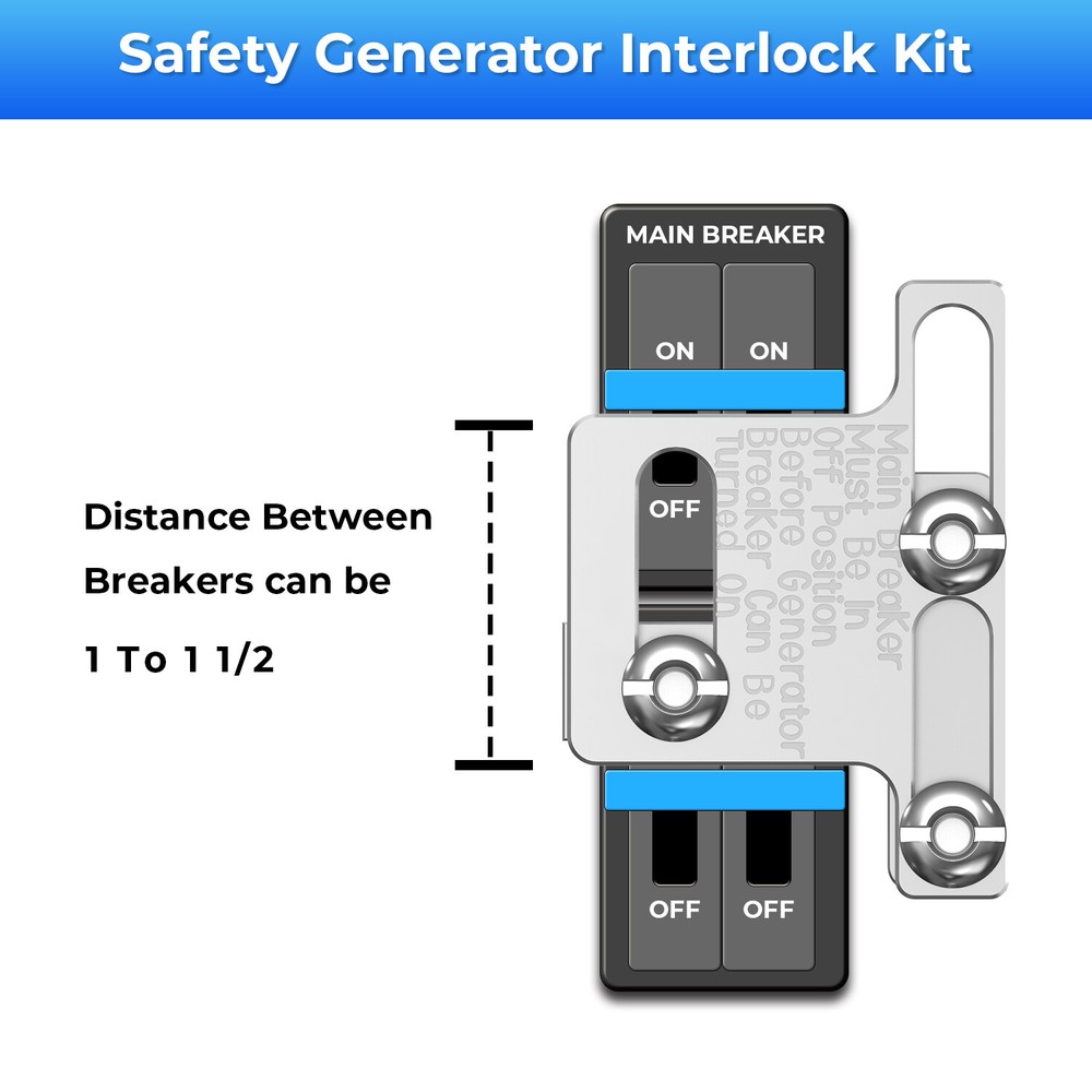 Generator Interlock Kit For Eaton Cutler Hammer BR Series 100 Amp Panel US