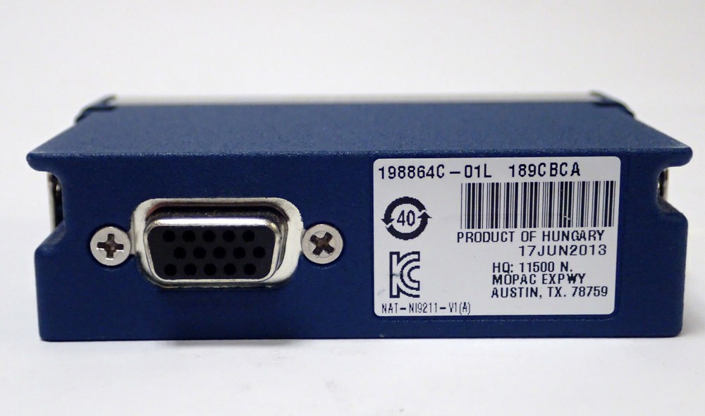 NATIONAL INSTRUMENTS USB-9162 CompactDAQ CHASSIS w NI 9211 TEMP INPUT MOD TESTED