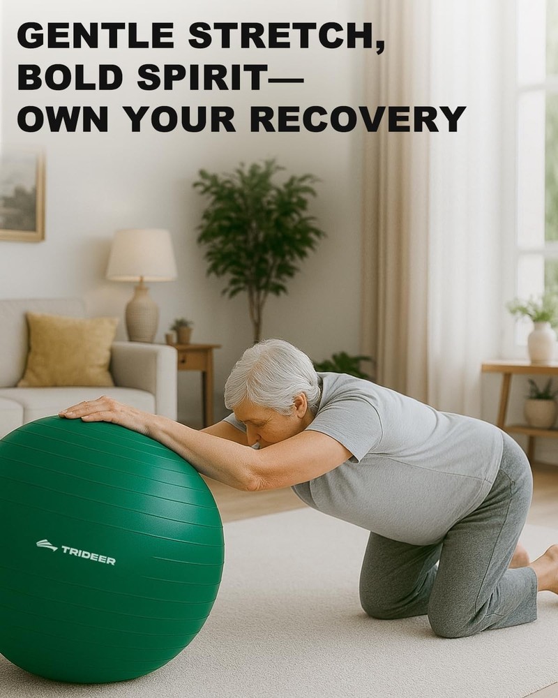 Exercise Ball for Physical Therapy & Workout - Swiss Ball for Core Strength, ...