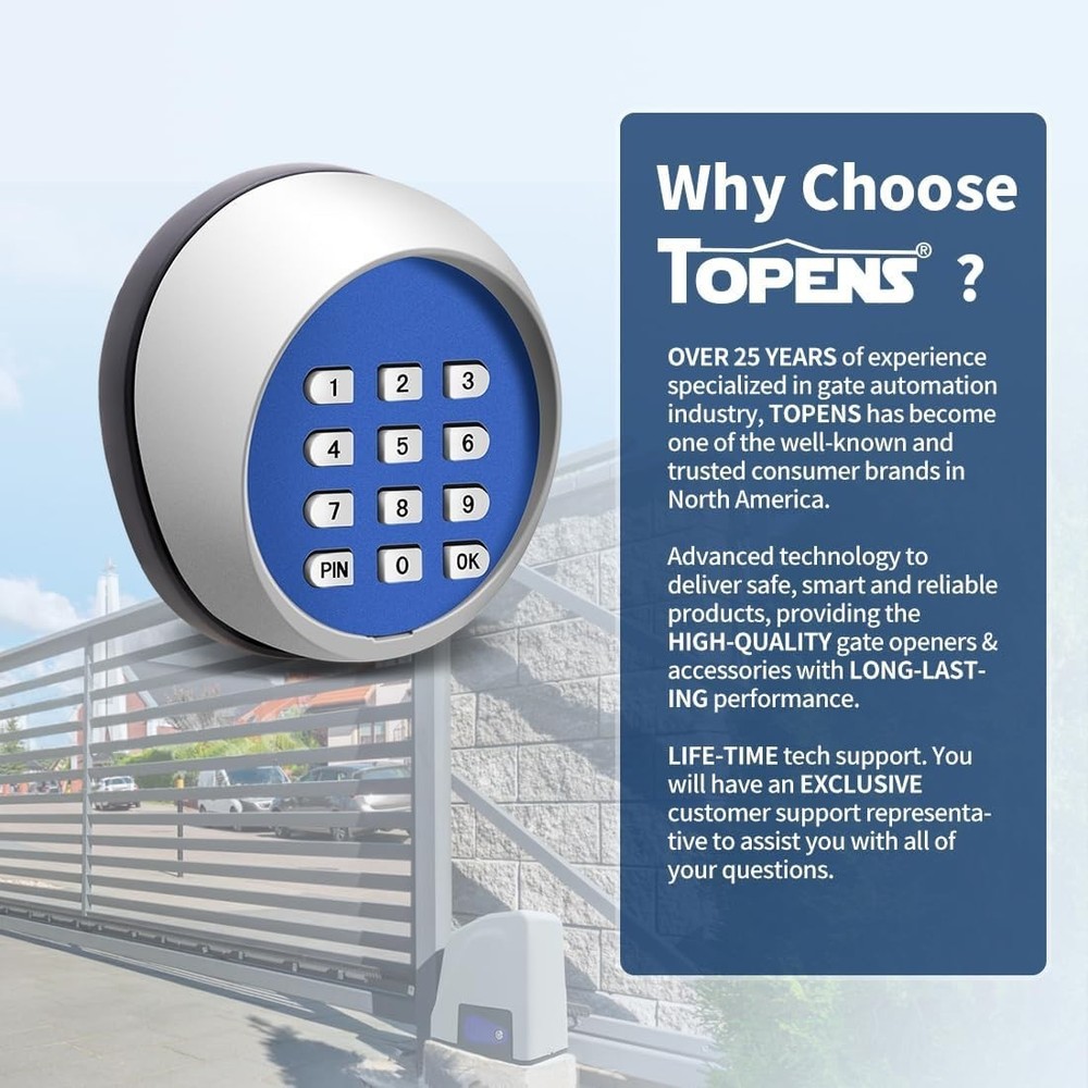 User-Friendly Keyless Entry Pad for Gates - Secure Remote Access - 3.6"L x 3.1"W