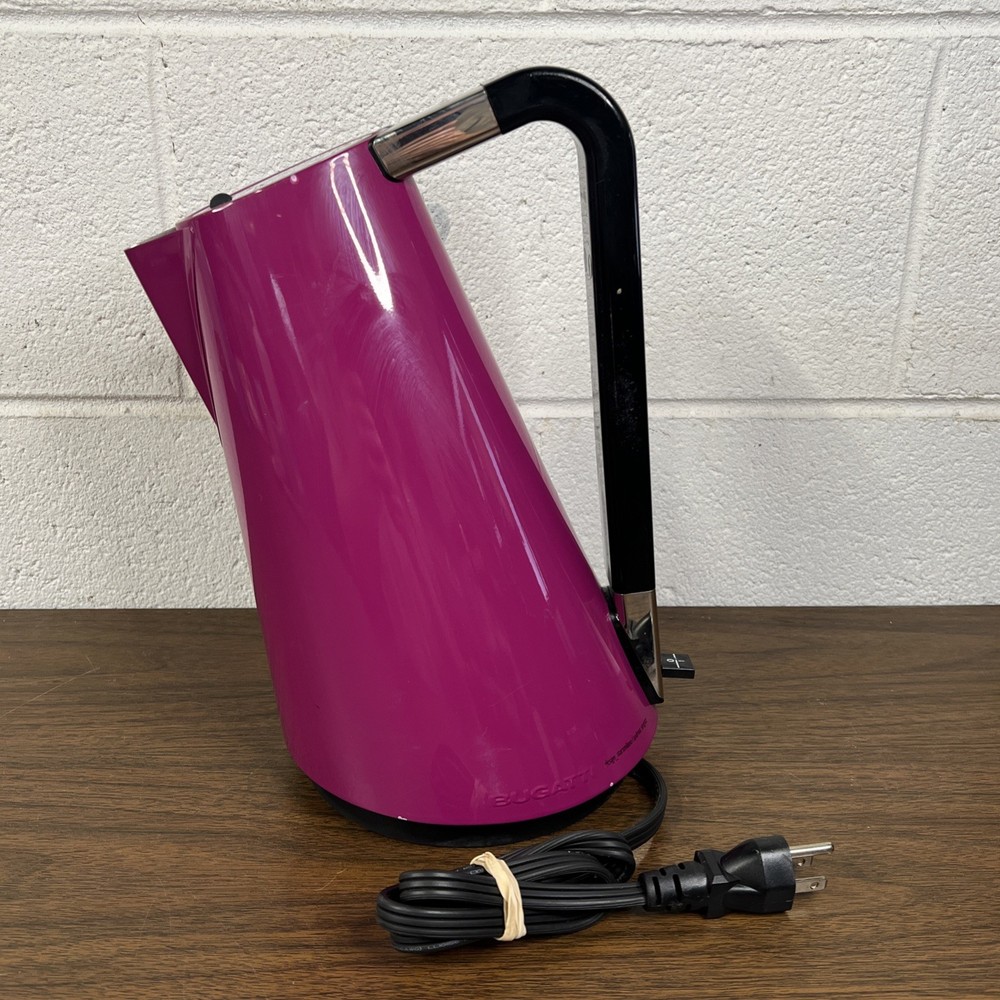 Bugatti Vera Objecto Electric Power Kettle Slanted Leaning KL-18 Purple