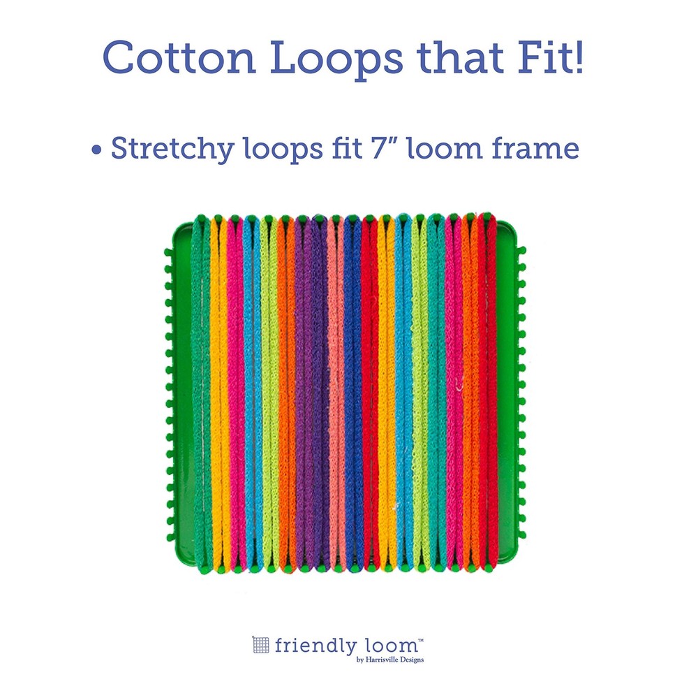 Friendly Loom | 7” Traditional-Sized Multicolor Potholder Weaving Loops | Cra...