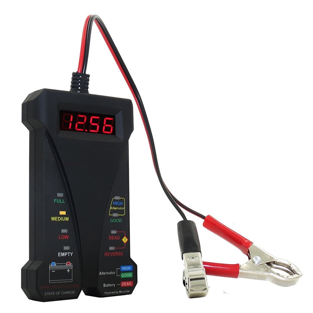 Professional Car Digital Battery Tester Voltmeter Charging System Analyzer Tool