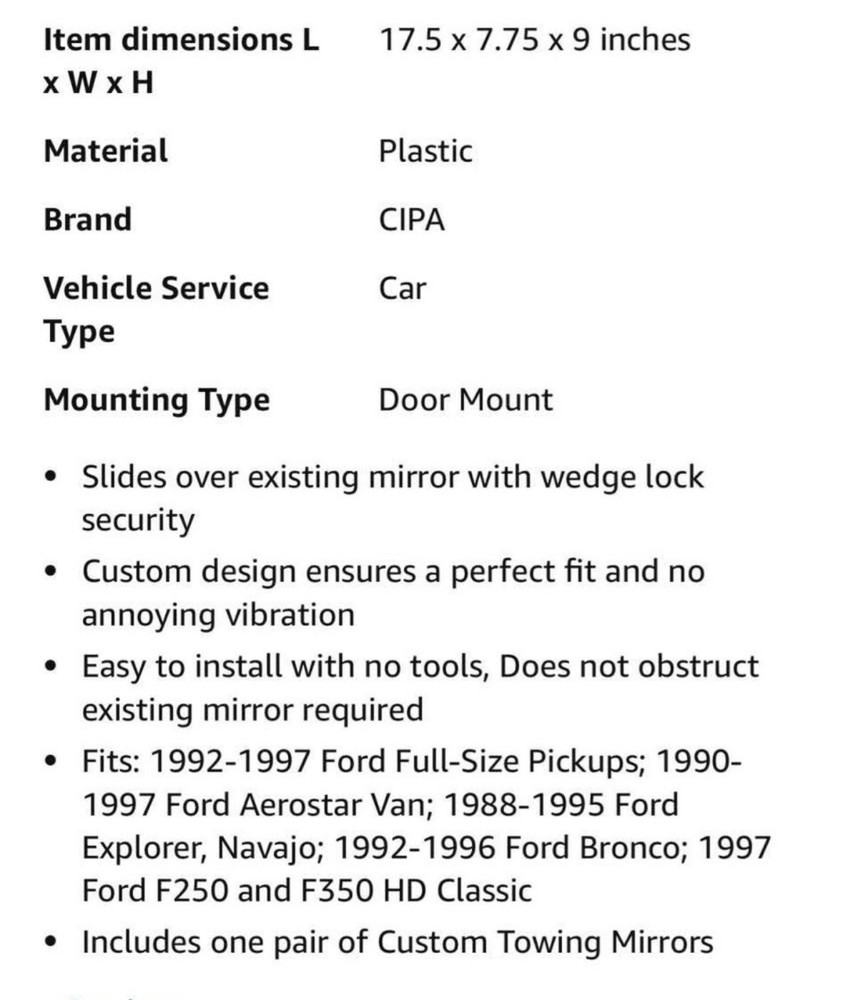 Towing Mirrors