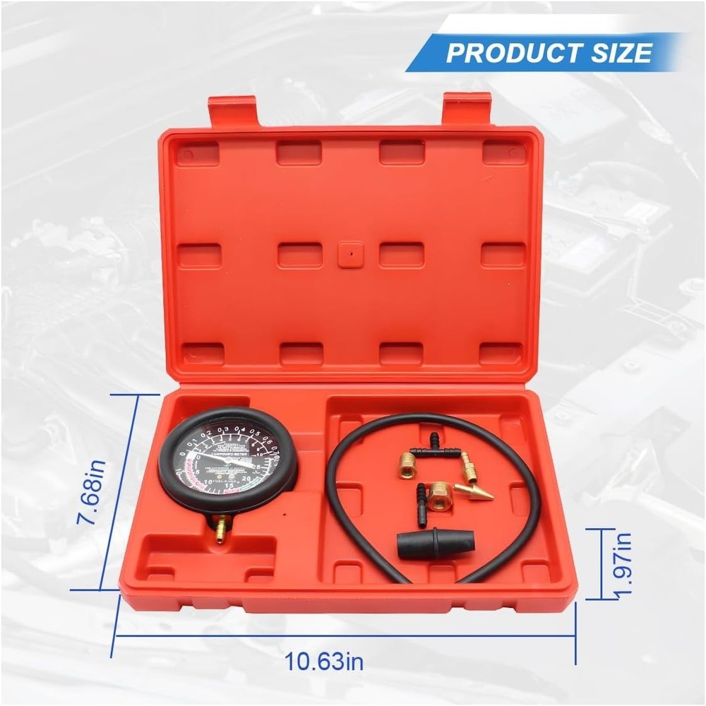 Comprehensive Pressure Testing Kit with Durable Case for Automotive Maintenance