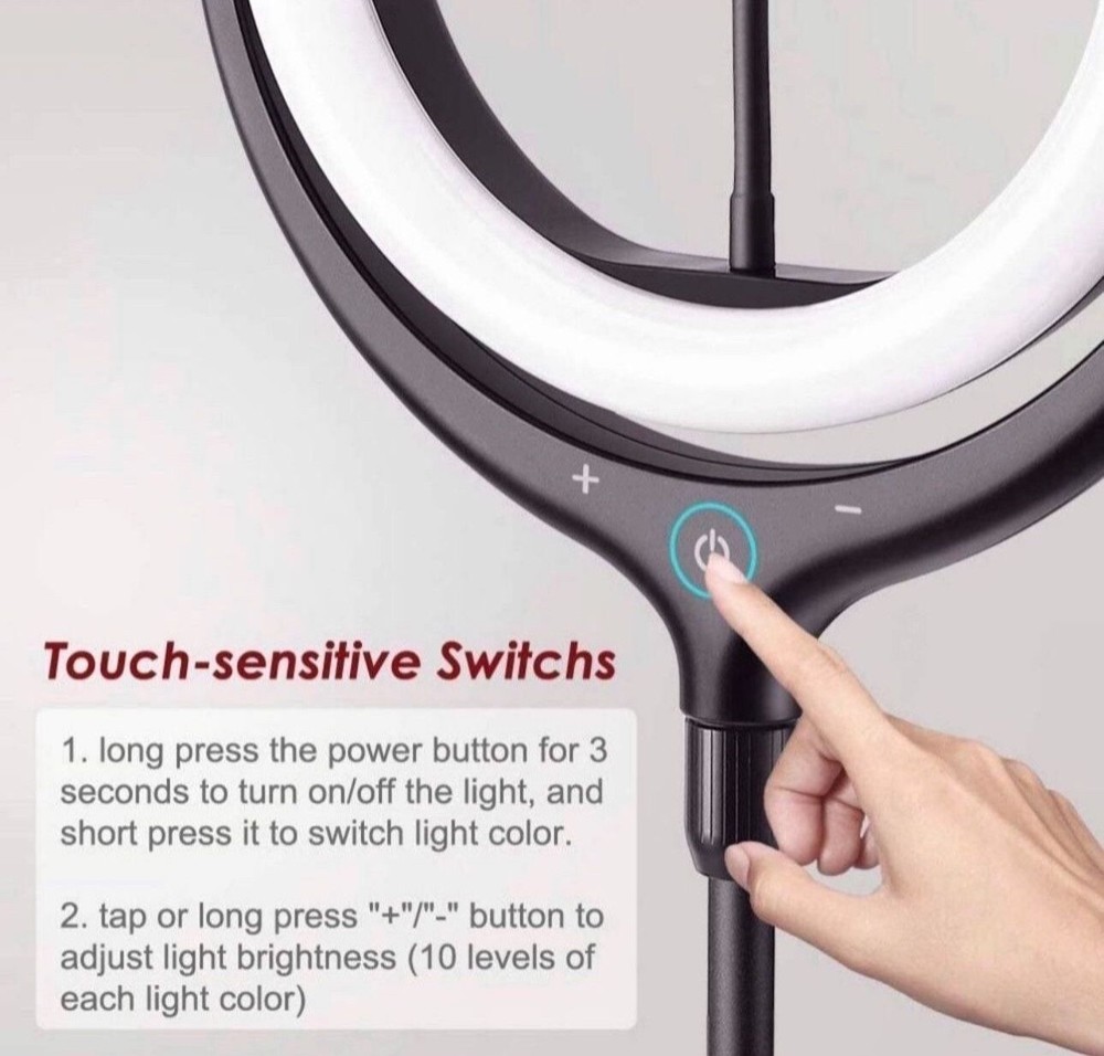 Led ring light kit with stand 12 Inches