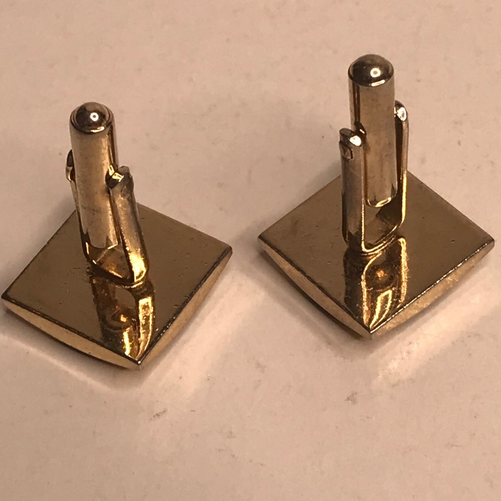Men's Vintage Cufflinks Blue Centre Stone