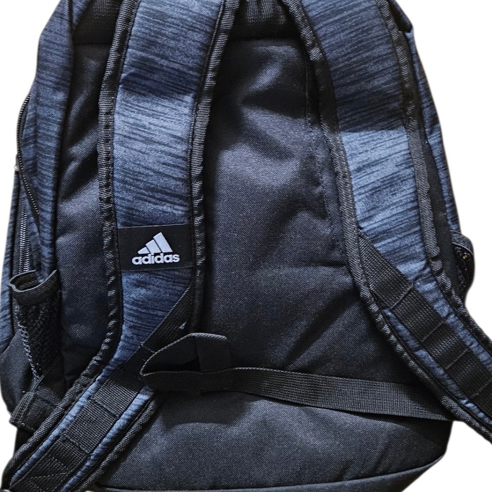 Adidas Backpack Black Blue Grey Heather Pattern everyday backpack