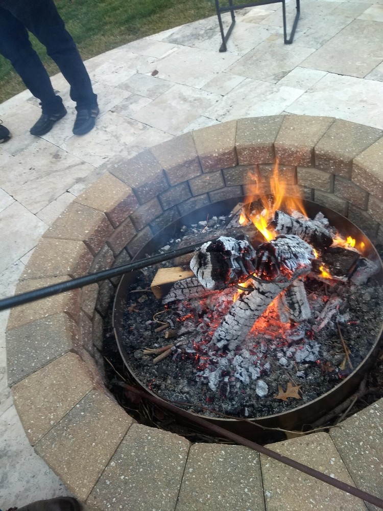 CLINKER GRABBER FIRE TOOL Log Mover Turner Fire Pit Campfire Fireplace Stove
