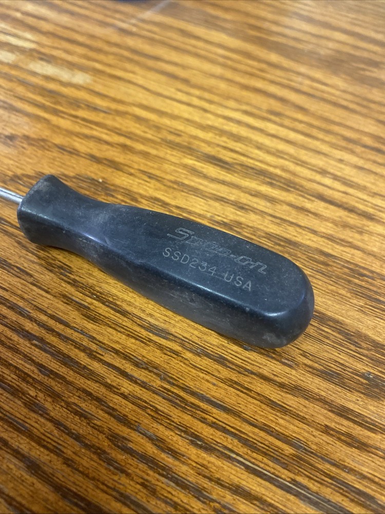 Snap On Tools, SSD234 flat screwdriver, Black Handle