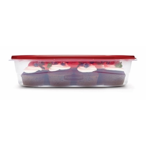 Rubbermaid TakeAlongs 1 Gallon 2 Packs Large Rectangular Food Storage Containers
