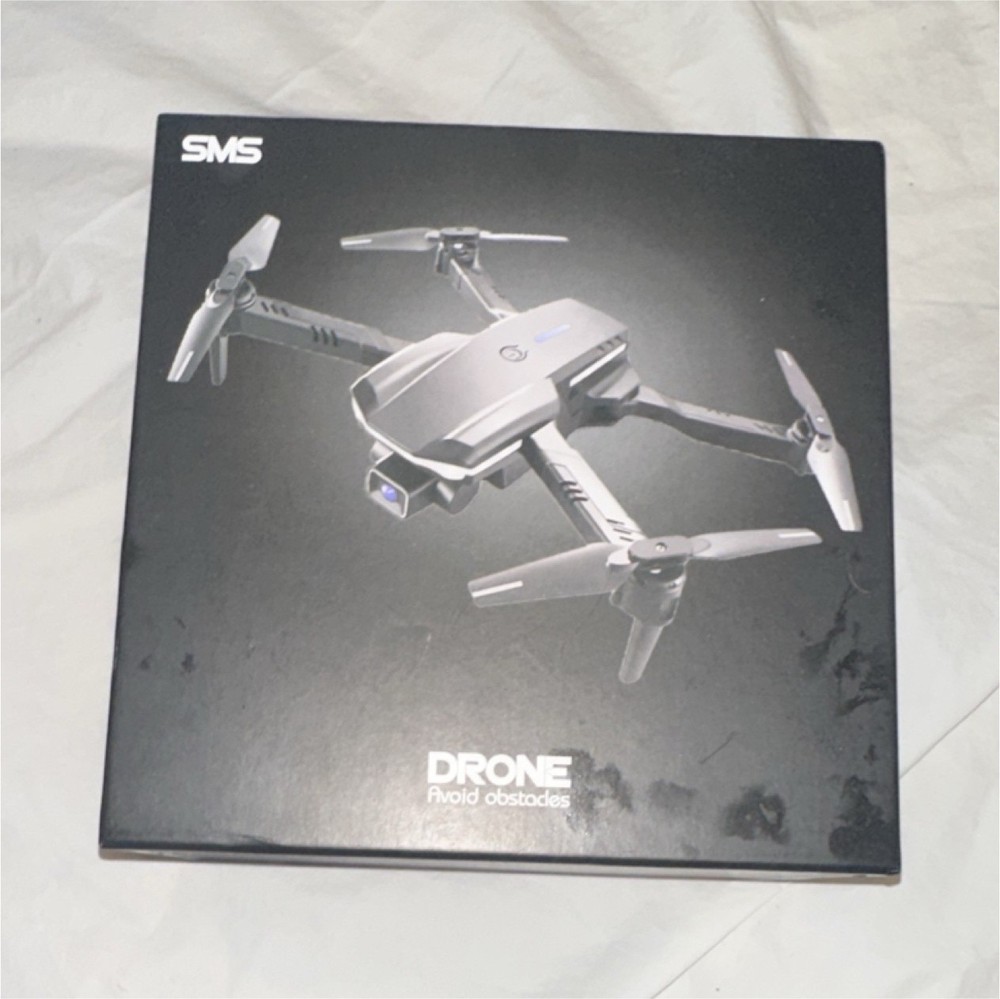 SMS Foldable Electric Quadcopter Drone Black Plastic with Controller