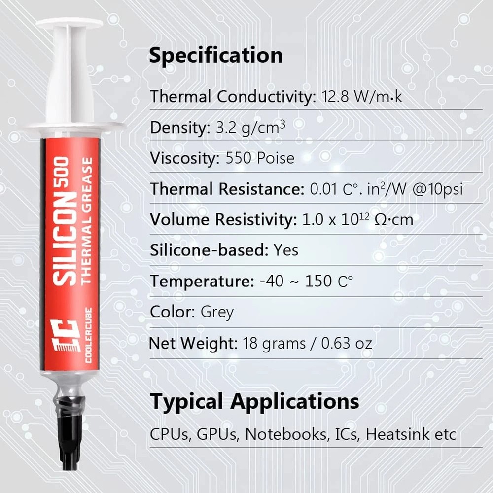 2 x Thermal Paste 3.2g High Performance CPU & GPU Thermal Compound for Heatsinks