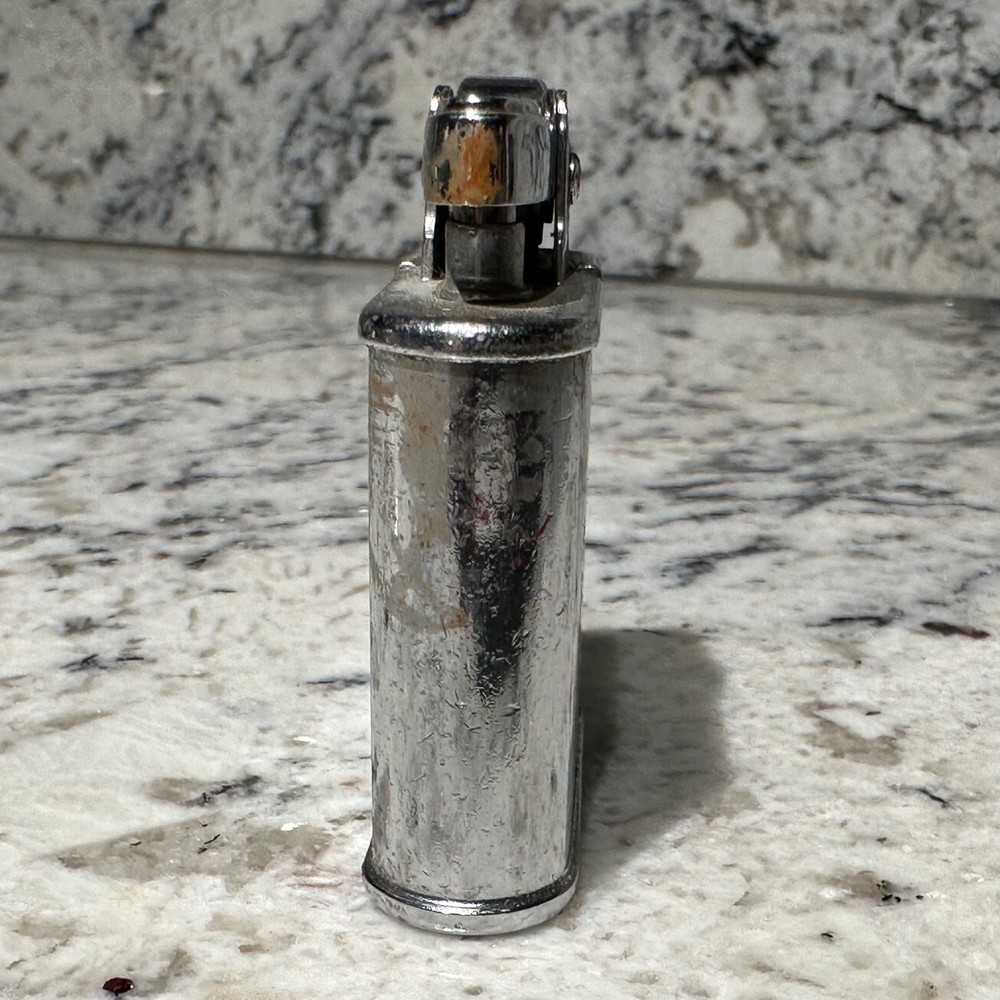 RONSON WHIRLWIND Silver Tone Vintage Lighter Initials G A Art Deco Design