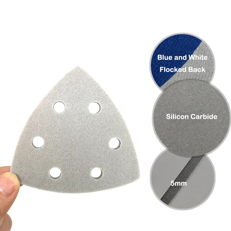 Wet Dry Triangle Sandpaper Hook and Loop Oscillating Tool 300-3000 Mixed Grit