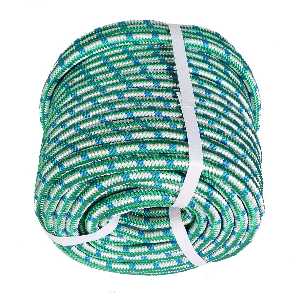 1/2"x 150' Braid Polyester Arborist Bull Rope 16 strand braided Rigging Work
