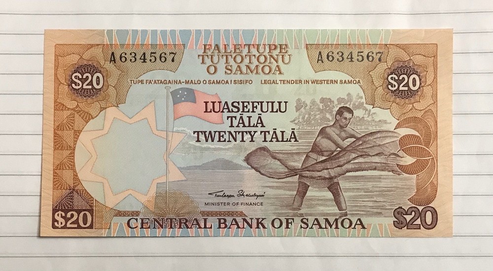 Samoa 20 Tala 1985 P-28 UNC