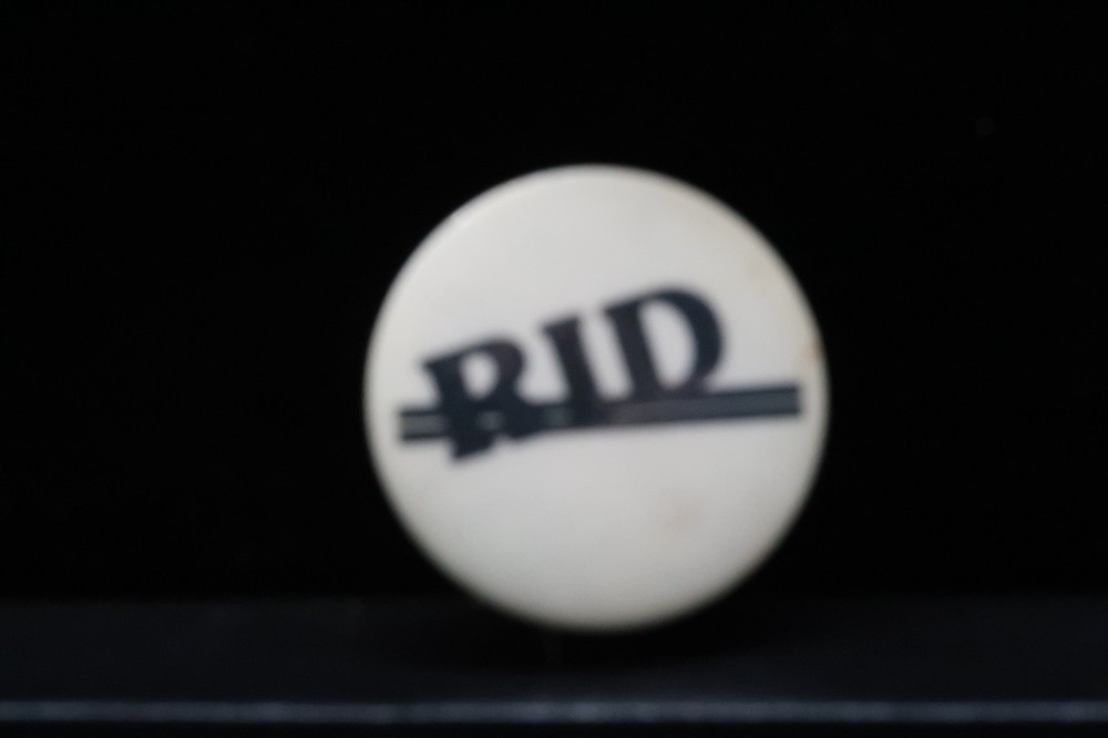 Vtg Button Pinback RID Advertising Ephemera Unique Find