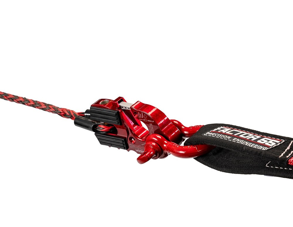 Factor 55 Ultrahook Closed System Winch Shackle Mount Black 00250-04