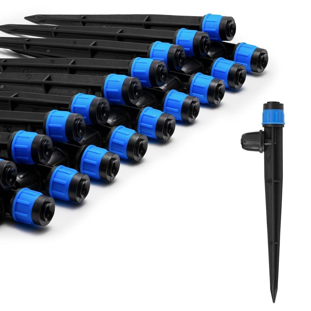 Versatile Drip Irrigation Emitters: 25pcs Adjustable Drippers for Garden Use