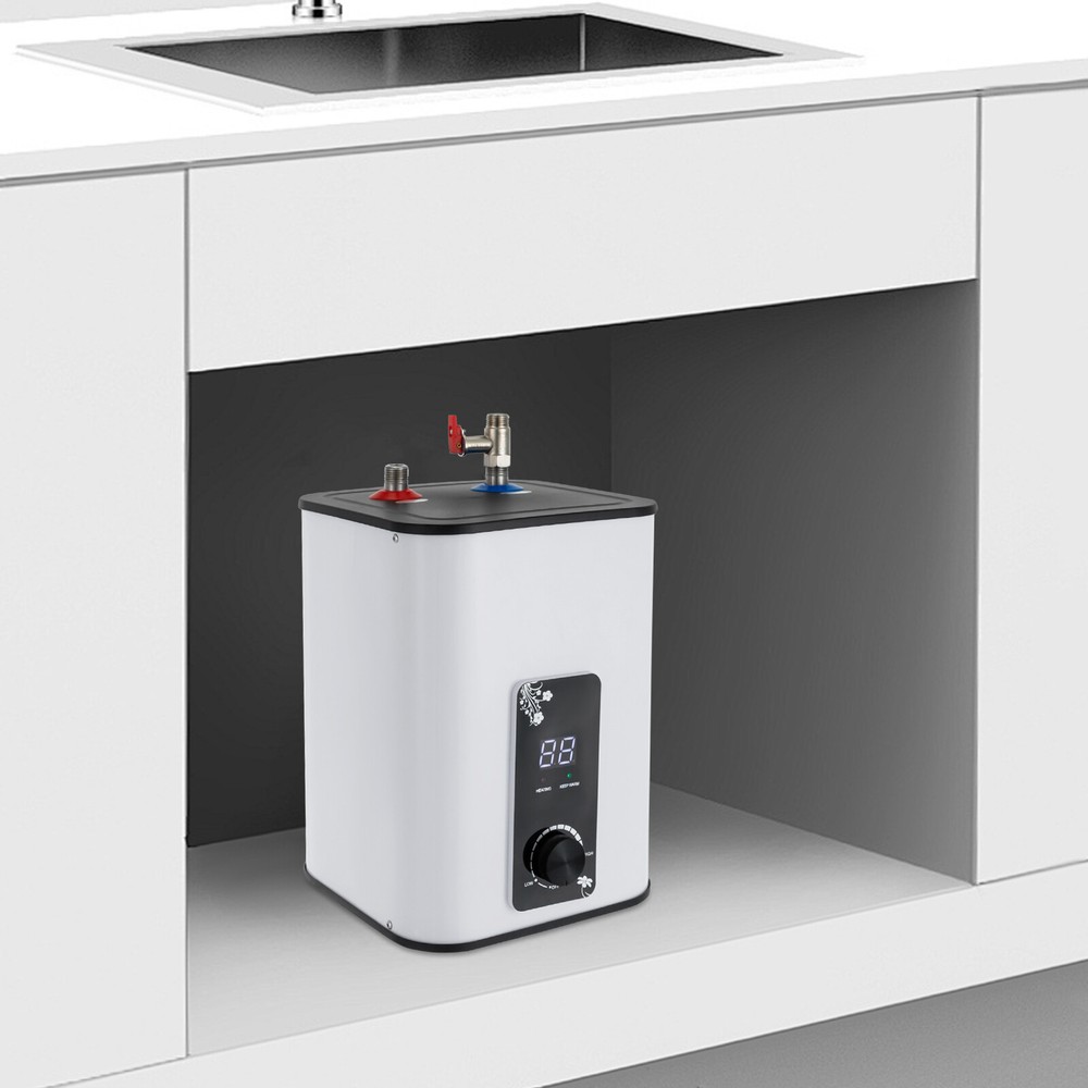 8L Rectangle Electric Mini Tank Water Heater 1500W Instant Hot Water Heater