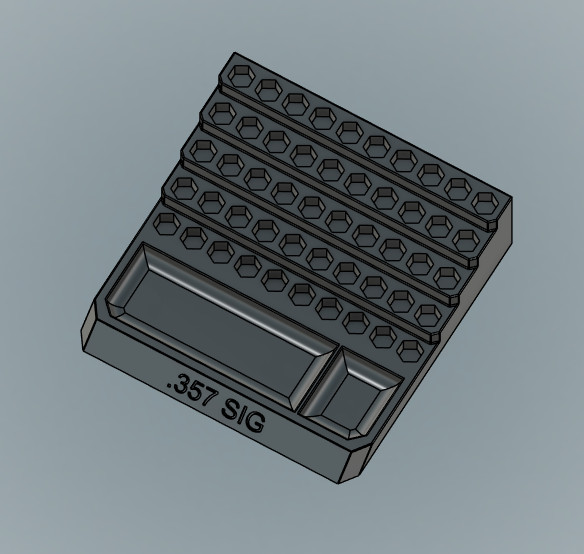 Bleacher Reloading Block .357 SIG Dillon Hornady RCBS 3d printed Frankford