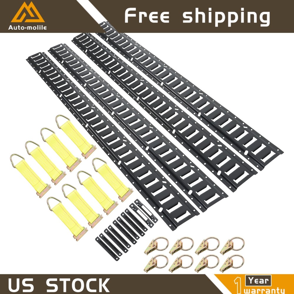 Heavy Loads 30 PCS 5' E Track Tie Down Rail System For Trucks Vans Secure Cargo
