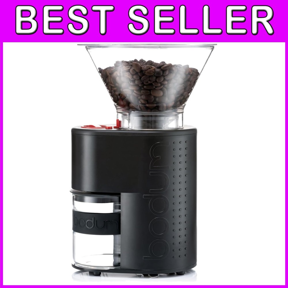 Burr Coffee Grinder, Preset Timer, 12 Grind Settings