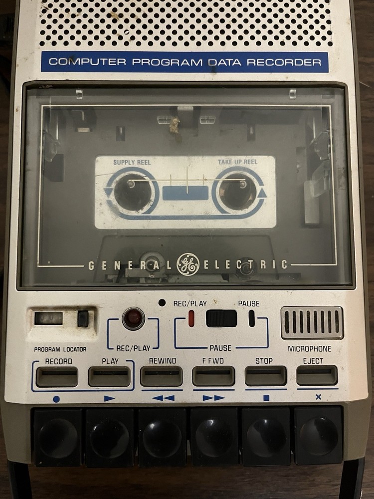 Vintage GE 3-5158A Computer Program Data Recorder Cassette Deck Tested