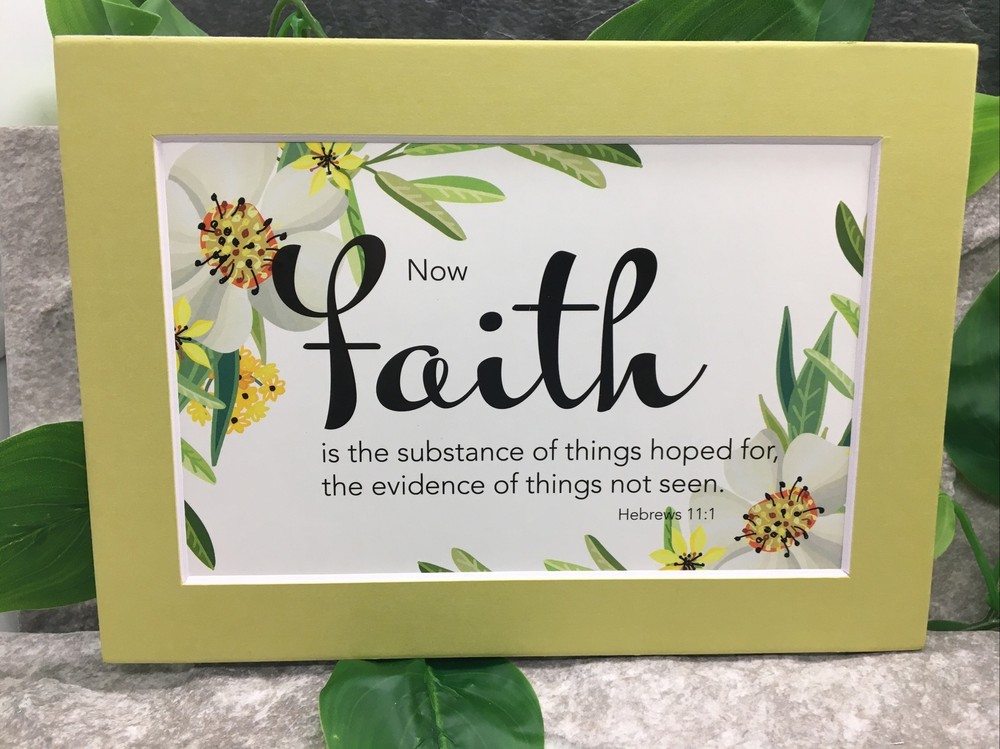New Handmade 5x7 (Matted 4x6) Scripture Inspirational Floral Free Ship 470