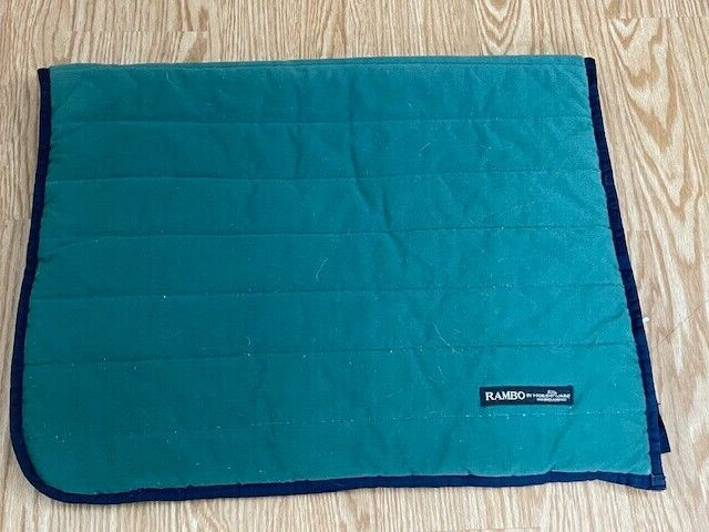 Rambo/Horseware Reversible Blue/Green Saddle Pad