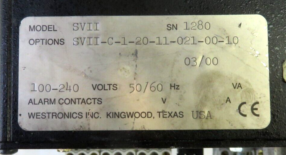 WESTRONICS SmartView II Data Logger, FOR PARTS/ REPAIR