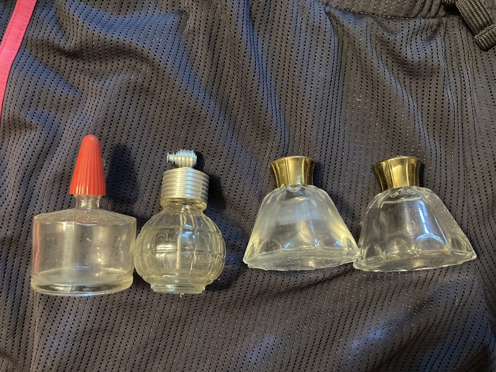 Set Of 4 Vintage Perfume Bottles