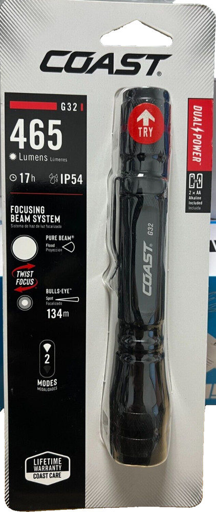Coast 20484 G32 LED Flashlight Black 465 Lumens