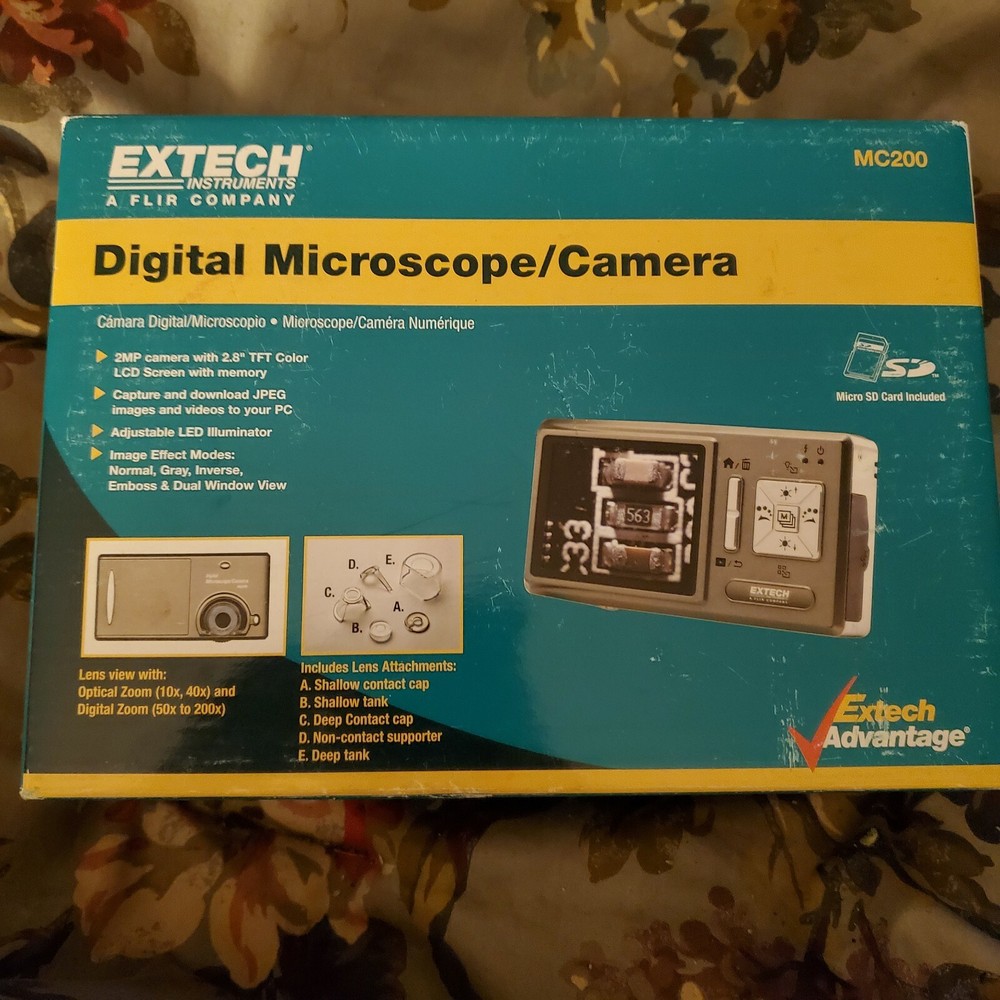 Extech MC200 Digital Microscope / Camera new in box authintic