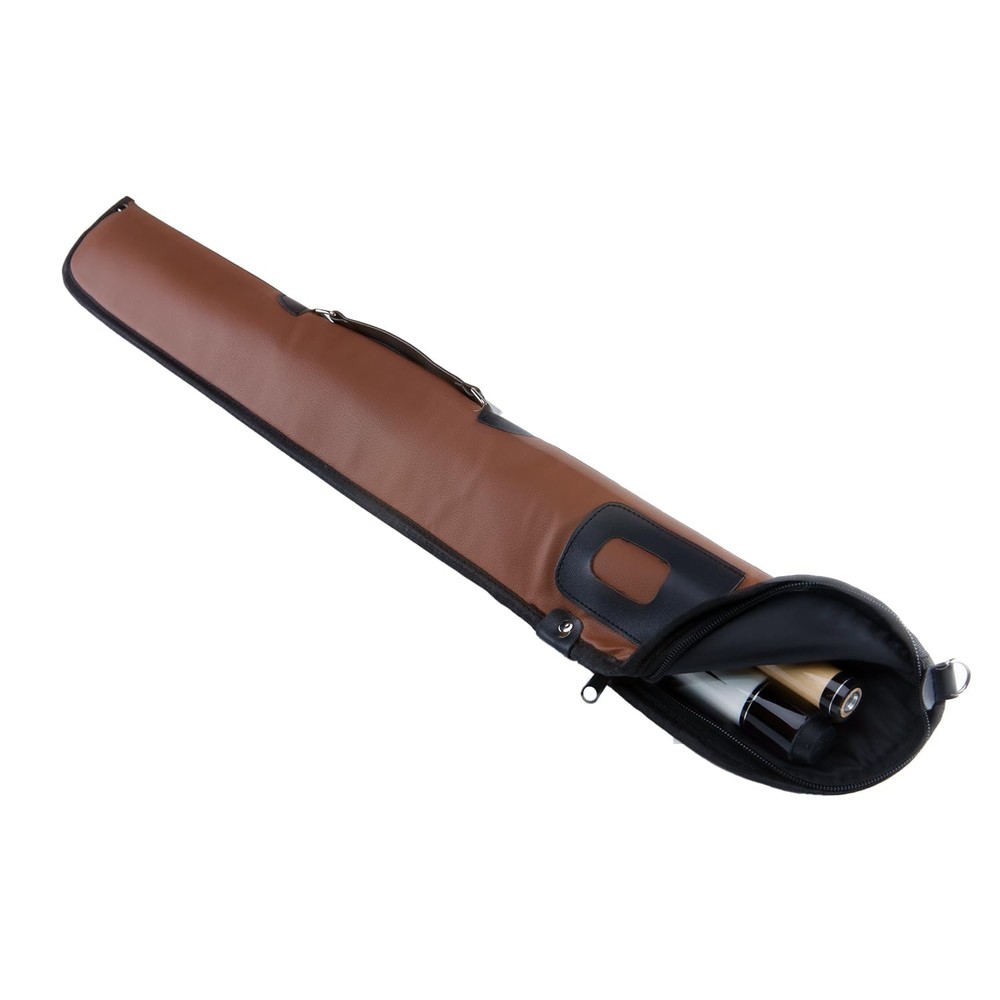 Sinsilvie Billiard Cue Bag,Pool Case,Cue Stick Case 1 Medium, Brown